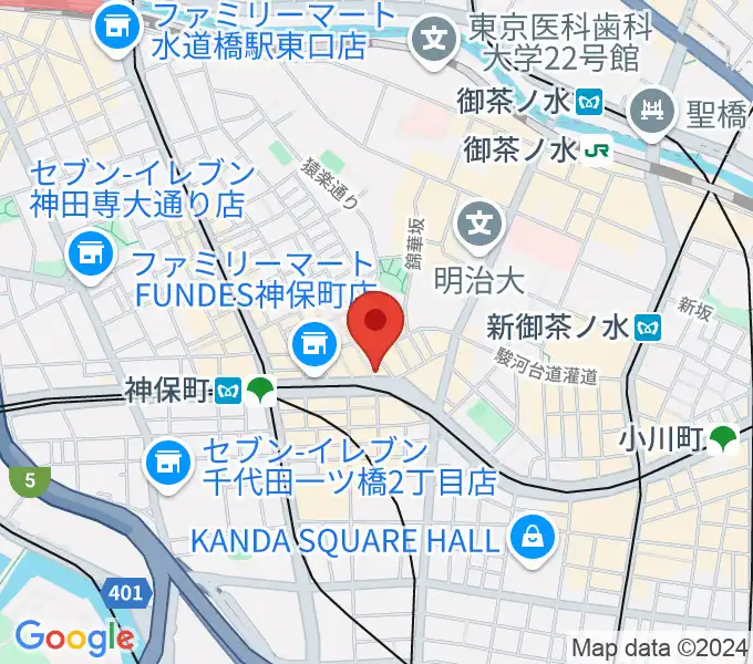 Rinky Dink Studio お茶の水 神保町店の地図