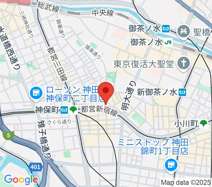 Rinky Dink Studio お茶の水 神保町店の地図