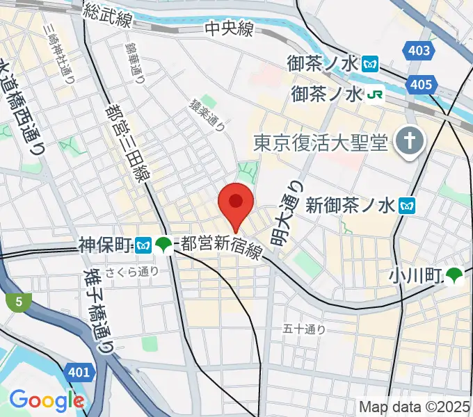 Rinky Dink Studio お茶の水 神保町店の地図