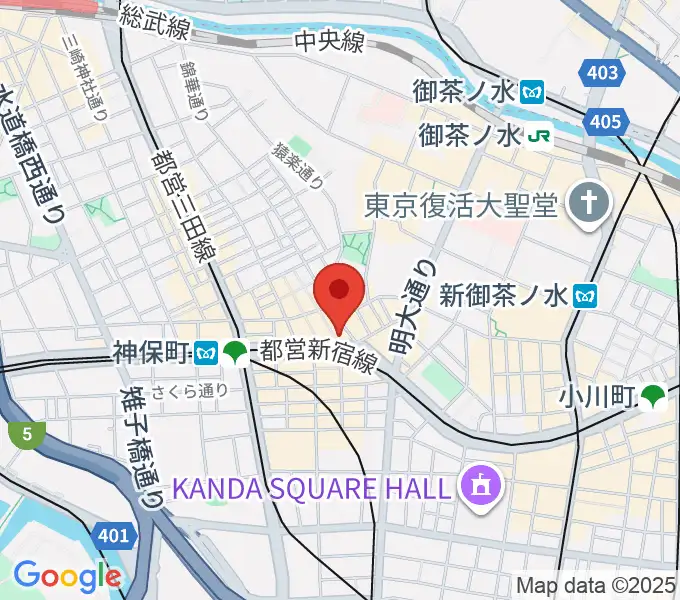 Rinky Dink Studio お茶の水 神保町店の地図
