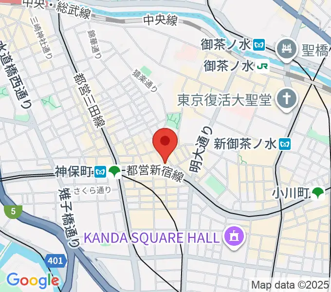 Rinky Dink Studio お茶の水 神保町店の地図