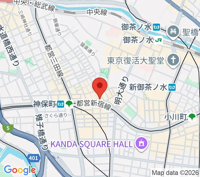 Rinky Dink Studio お茶の水 神保町店の地図