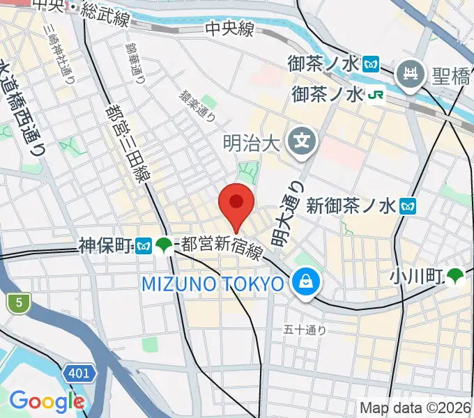 Rinky Dink Studio お茶の水 神保町店の地図