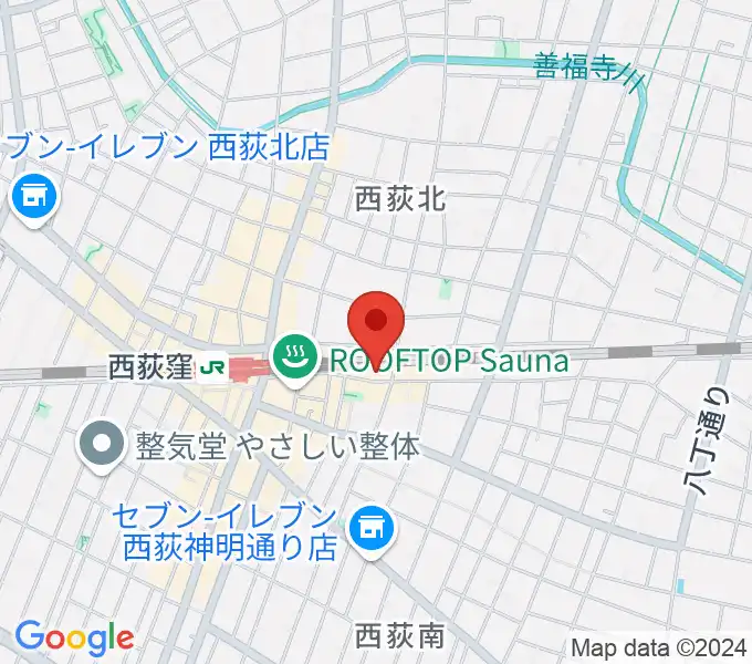 Rinky Dink Studio 西荻の地図