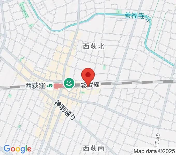 Rinky Dink Studio 西荻の地図