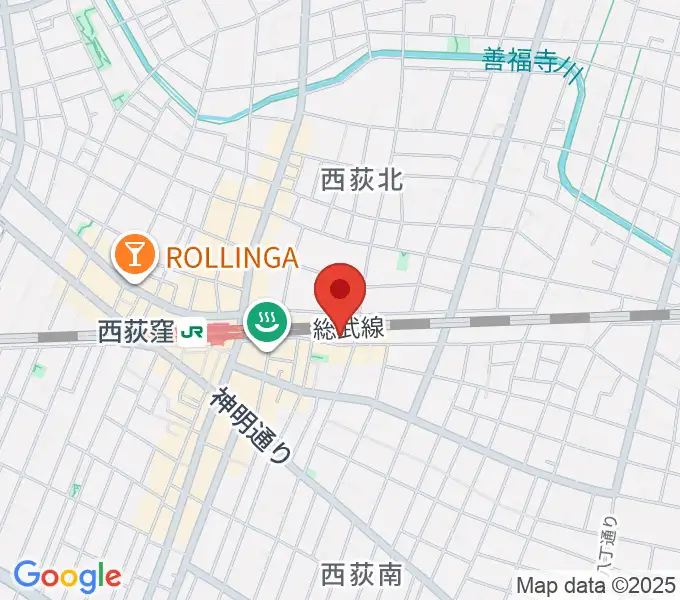 Rinky Dink Studio 西荻の地図