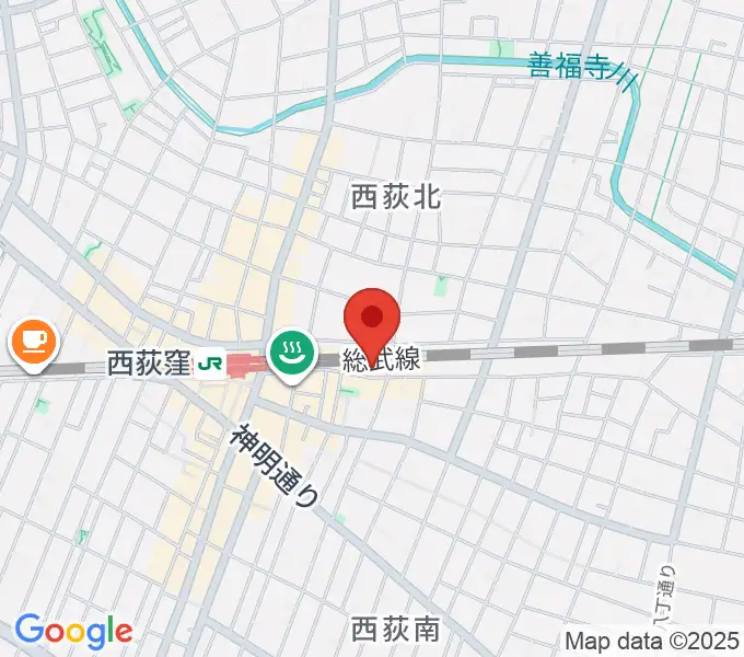 Rinky Dink Studio 西荻の地図