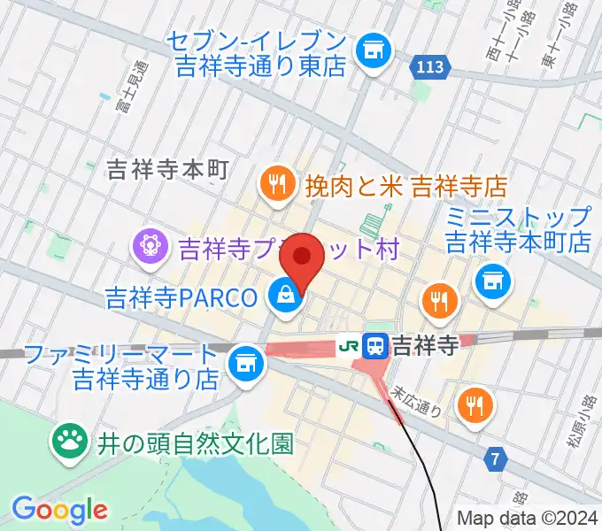 吉祥寺Studio ORESの地図