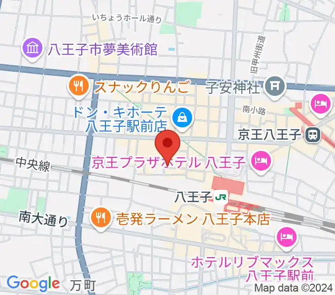 Rinky Dink Studio 八王子2ndの地図