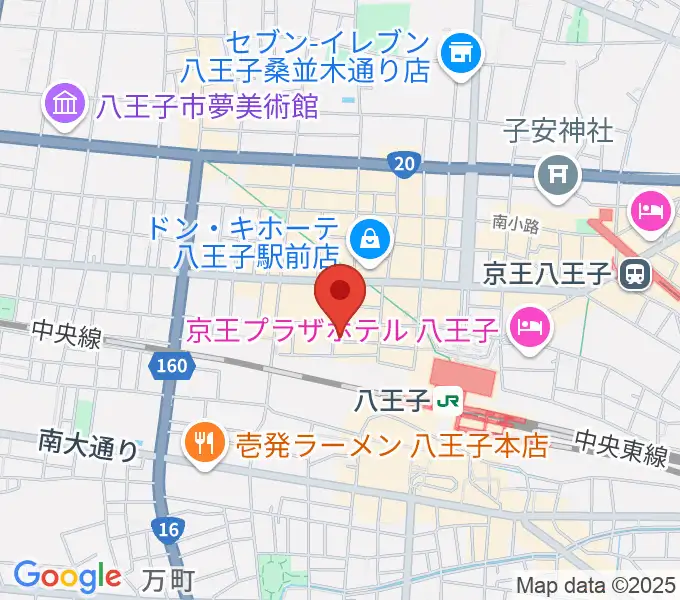 Rinky Dink Studio 八王子2ndの地図