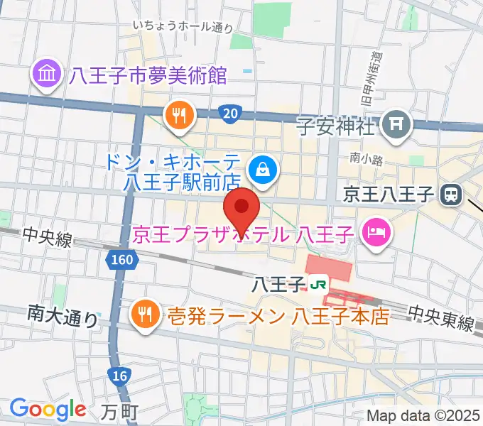 Rinky Dink Studio 八王子2ndの地図