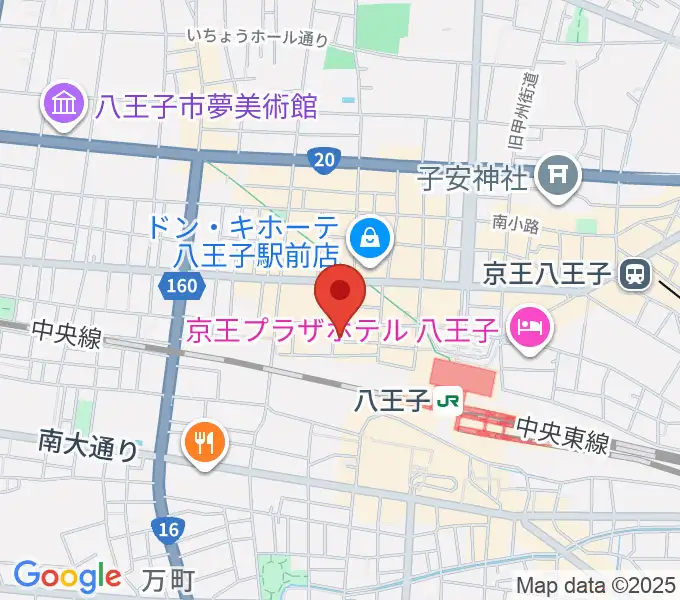 Rinky Dink Studio 八王子2ndの地図