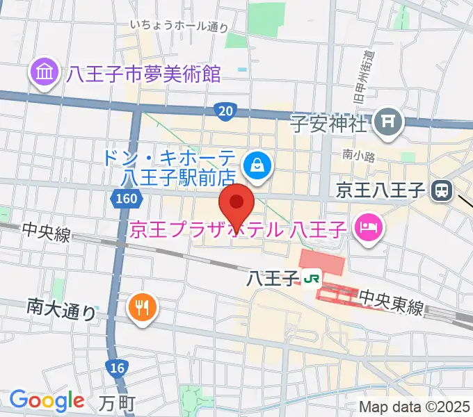 Rinky Dink Studio 八王子2ndの地図