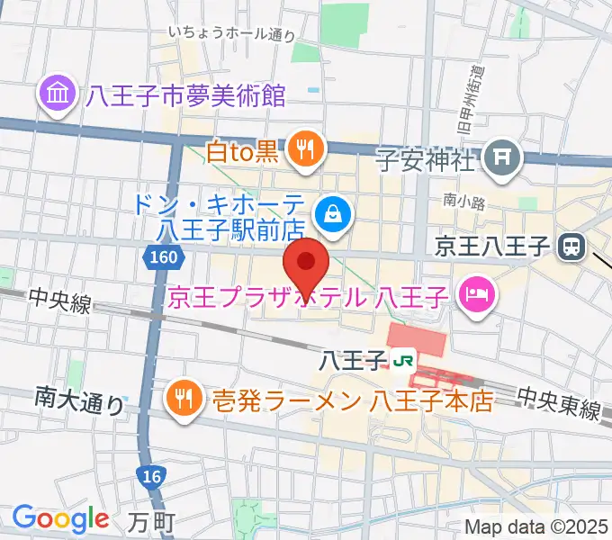 Rinky Dink Studio 八王子2ndの地図