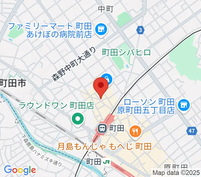 Rinky Dink Studio 町田の地図