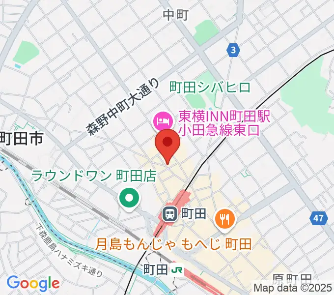 Rinky Dink Studio 町田の地図