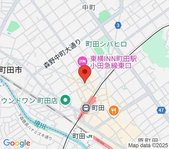 Rinky Dink Studio 町田の地図