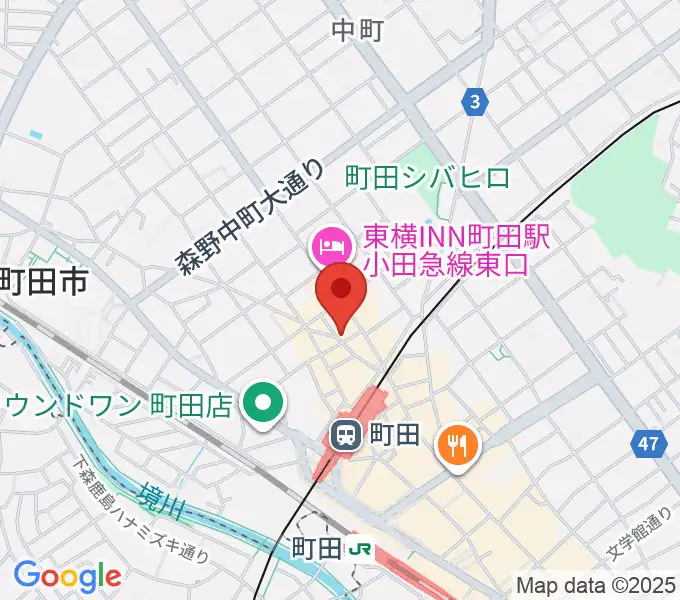Rinky Dink Studio 町田の地図
