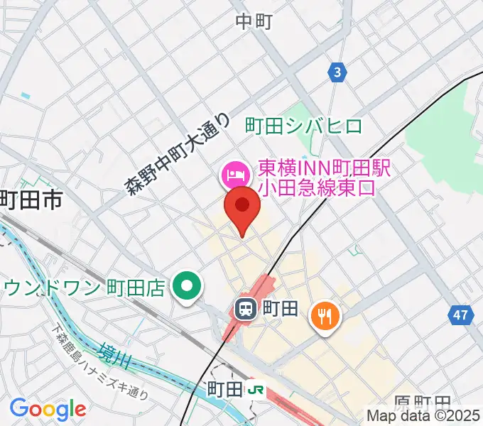 Rinky Dink Studio 町田の地図