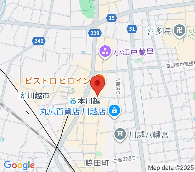 リンキィディンク川越 i.m.oの地図