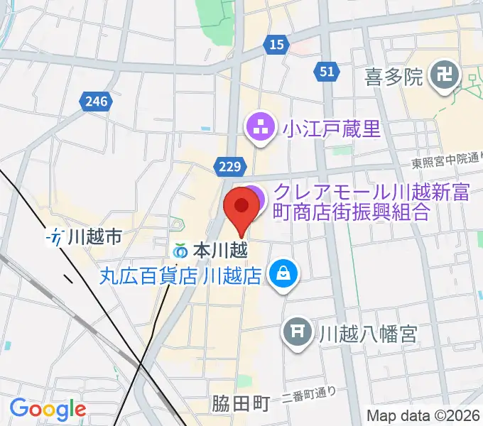 リンキィディンク川越 i.m.oの地図