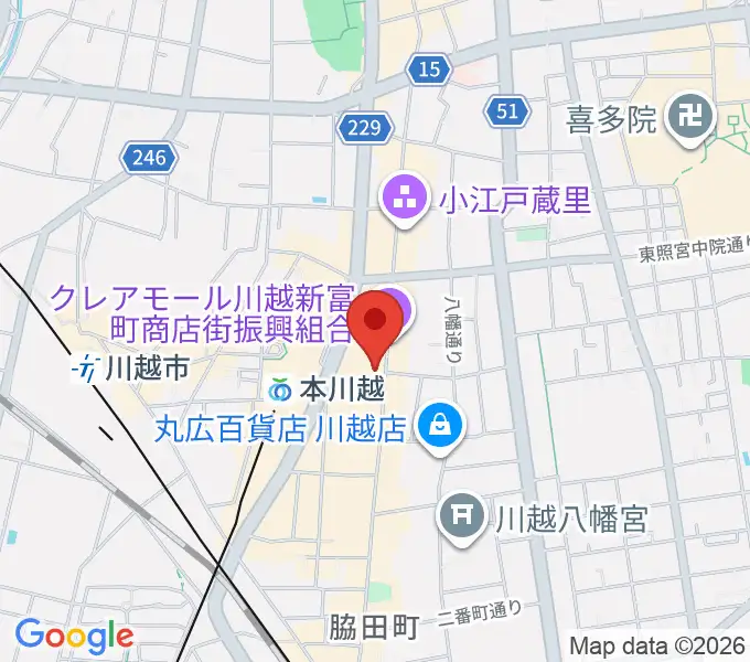 リンキィディンク川越 i.m.oの地図