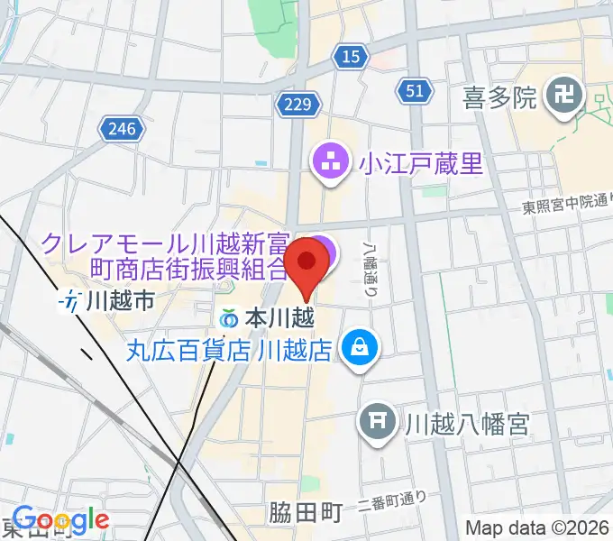 リンキィディンク川越 i.m.oの地図
