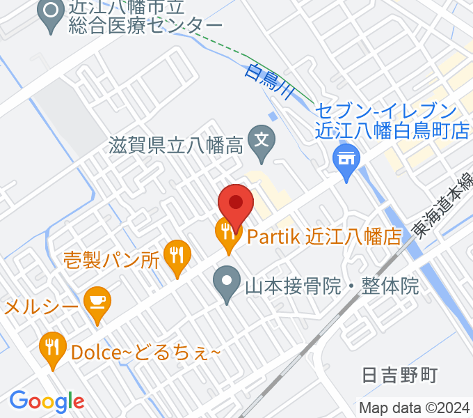 塚本楽器 近江八幡店の場所