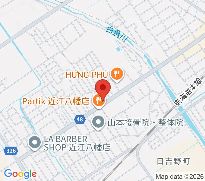 塚本楽器 近江八幡店の地図