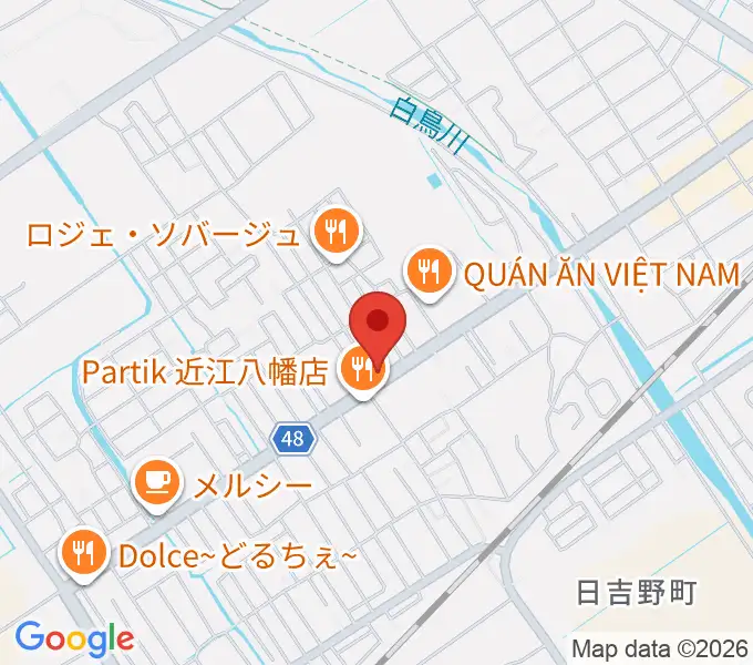 塚本楽器 近江八幡店の地図