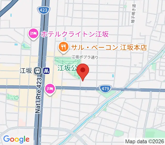 江坂パインファームの地図