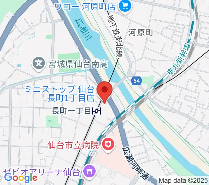 長町リプルの地図