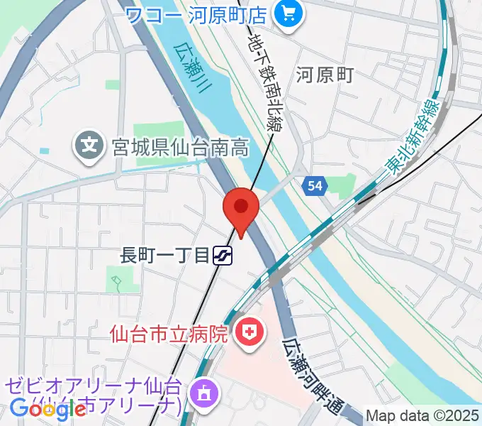 長町リプルの地図