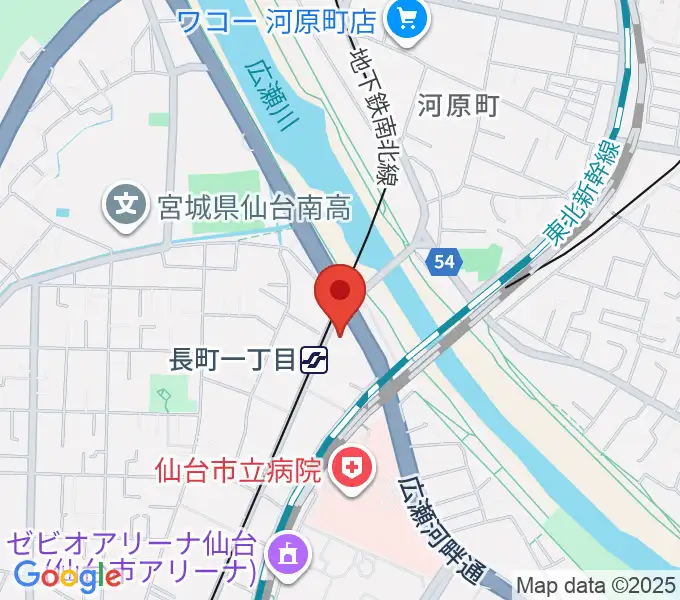 長町リプルの地図