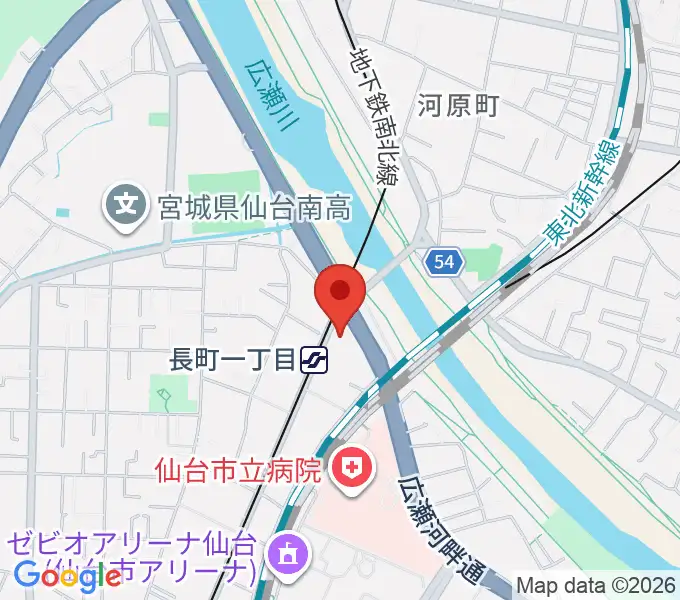 長町リプルの地図