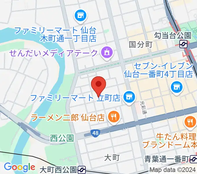 サテンドール2000の地図