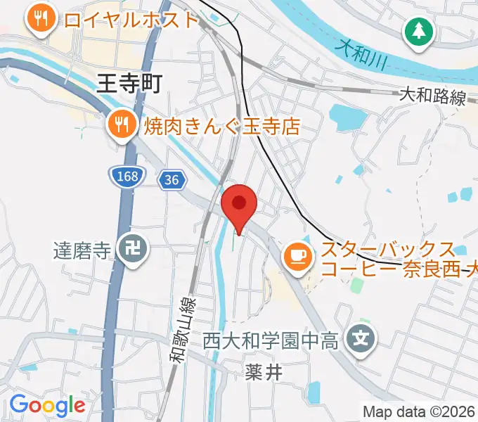 ミュージックスタジオ シグナスの地図
