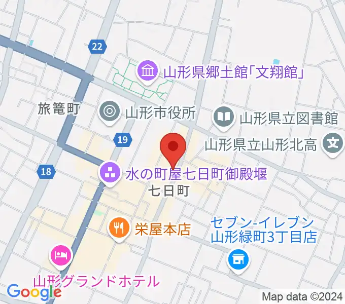 山形ノイジーダックの地図