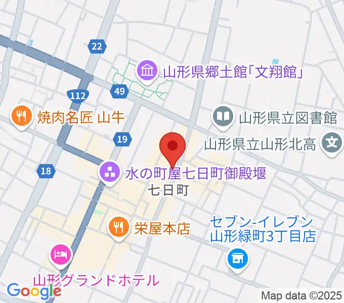 山形ノイジーダックの地図