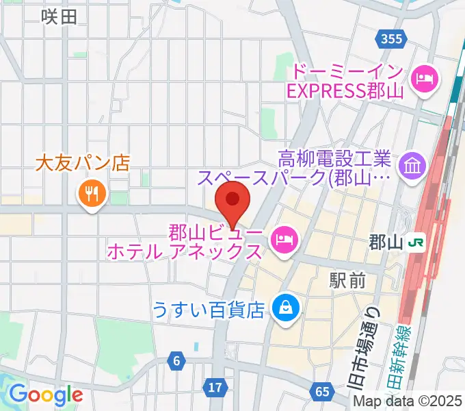 郡山ヒップショットの地図