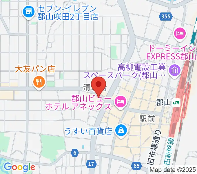 郡山ヒップショットの地図