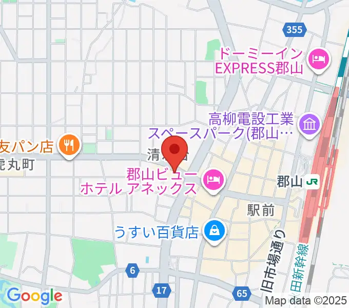 郡山ヒップショットの地図