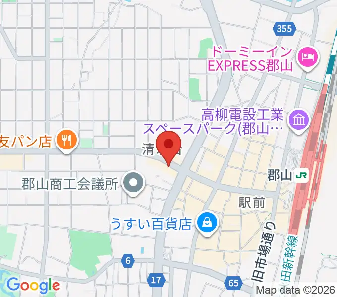 郡山ヒップショットの地図