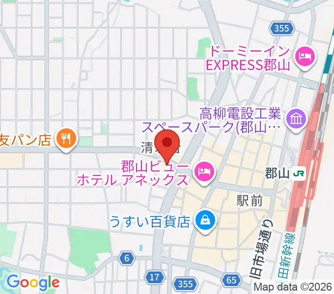 郡山ヒップショットの地図