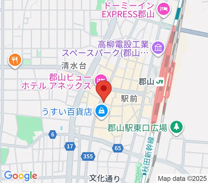 郡山PEAK ACTIONの地図