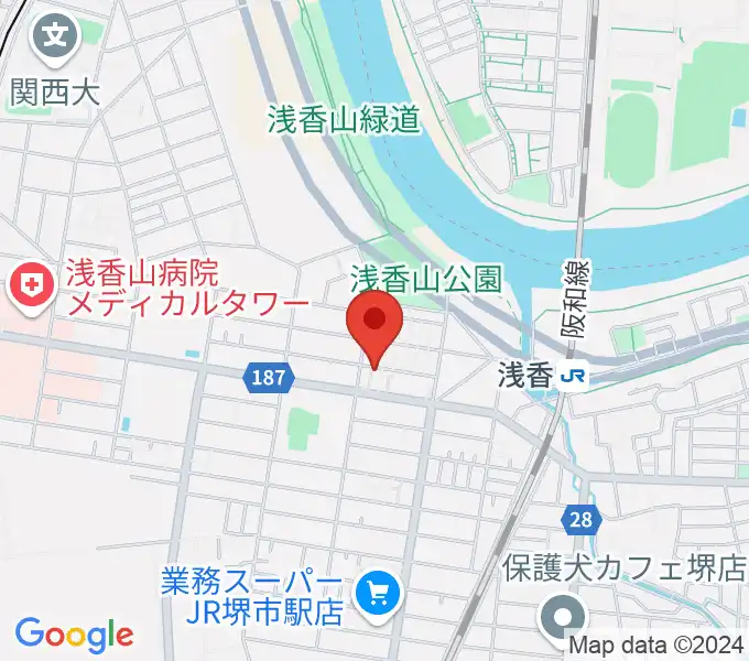 Ise Drum 教室の地図