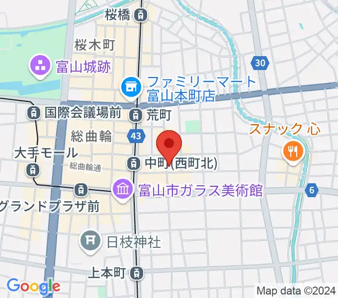 富山サマーナイトの地図