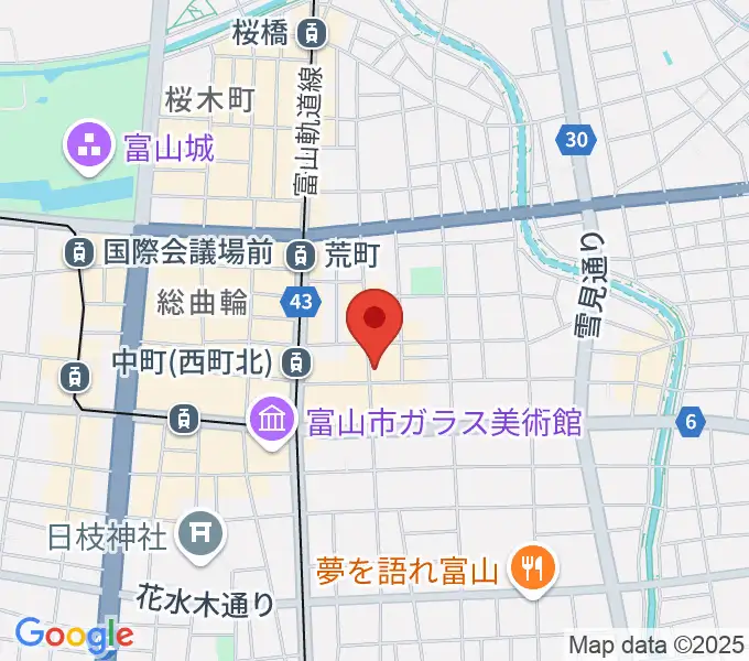 富山サマーナイトの地図