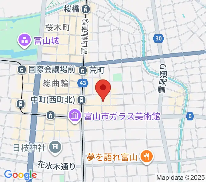 富山サマーナイトの地図
