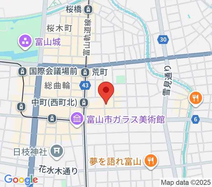 富山サマーナイトの地図